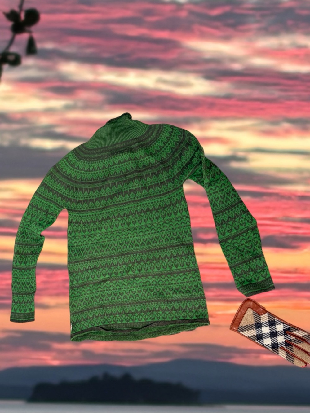 Burberry Green Sweater